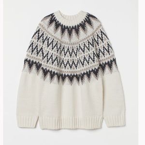 H&M jacquard knit sweater